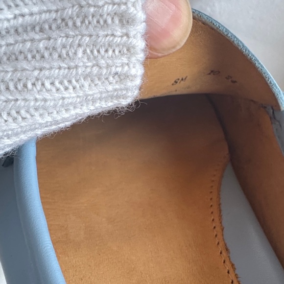 Patricia Green Sky Blue Leather Loafers - Picture 4 of 8